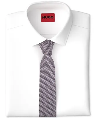 Hugo by Hugo Boss Men's Skinny Silk Jacquard Tie