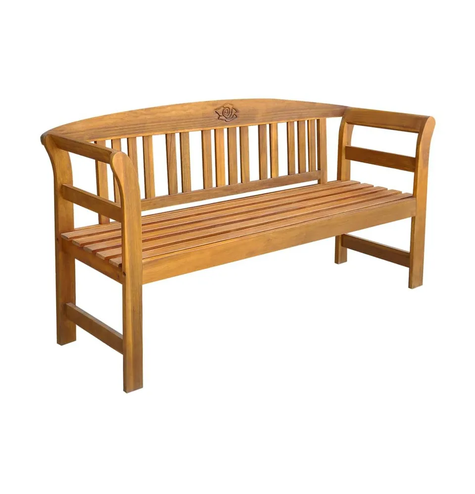 Patio Bench 61.8" Solid Acacia Wood