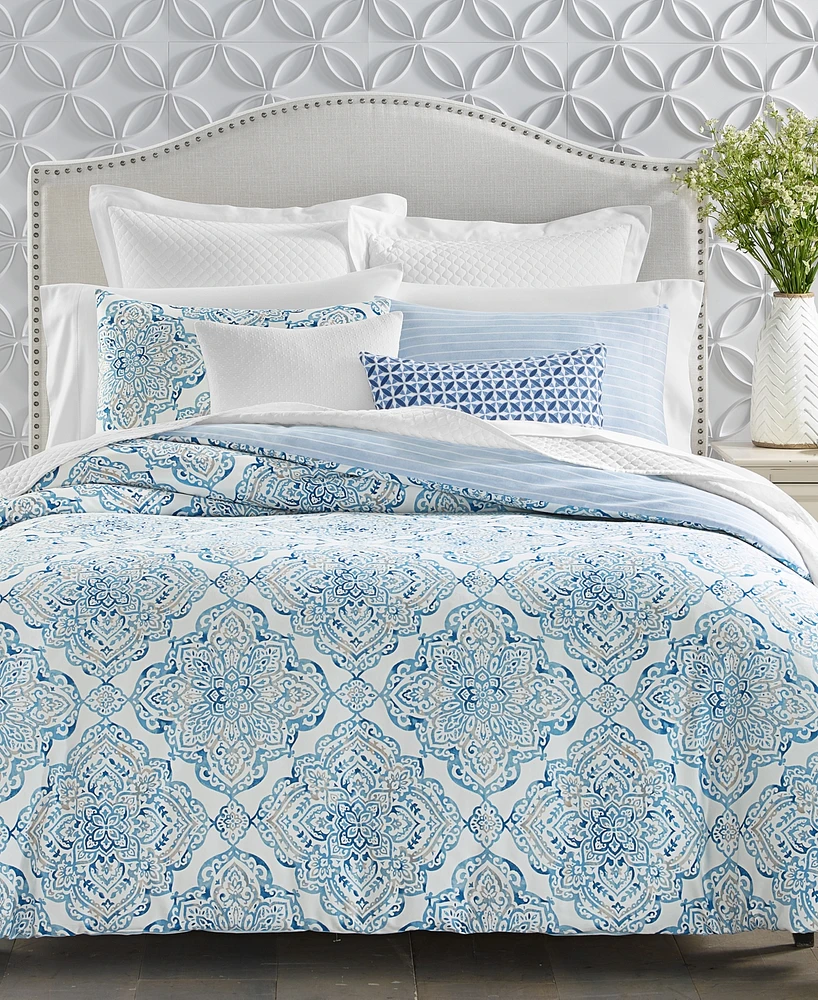 Charter Club Coastal Medallion 3-Pc. Comforter Set, King, Exclusively at Macy's