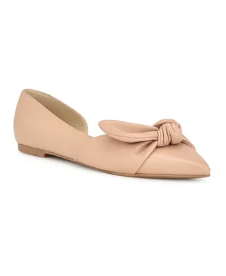 Nine West Women's Bannie D'orsay Pointy Toe Dress Flats - Light Natural