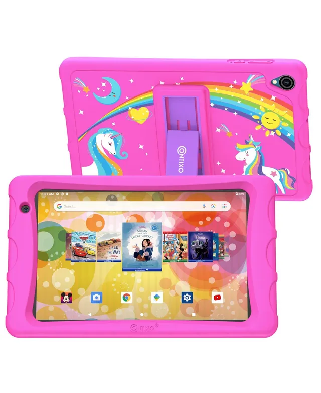 Contixo 10 Android Kids Tablet 64GB, Includes 80+ Disney Storybooks &  Stickers, Kid-Proof Case with Kickstand & Stylus, (2023 Model) - Blue. 