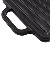 Victoria Rectangular 13" Cast Iron, Reversible Griddle Grill