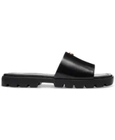 Coach Women's Florence "C" Lug-Sole Slip-On Slide Flat Sandals