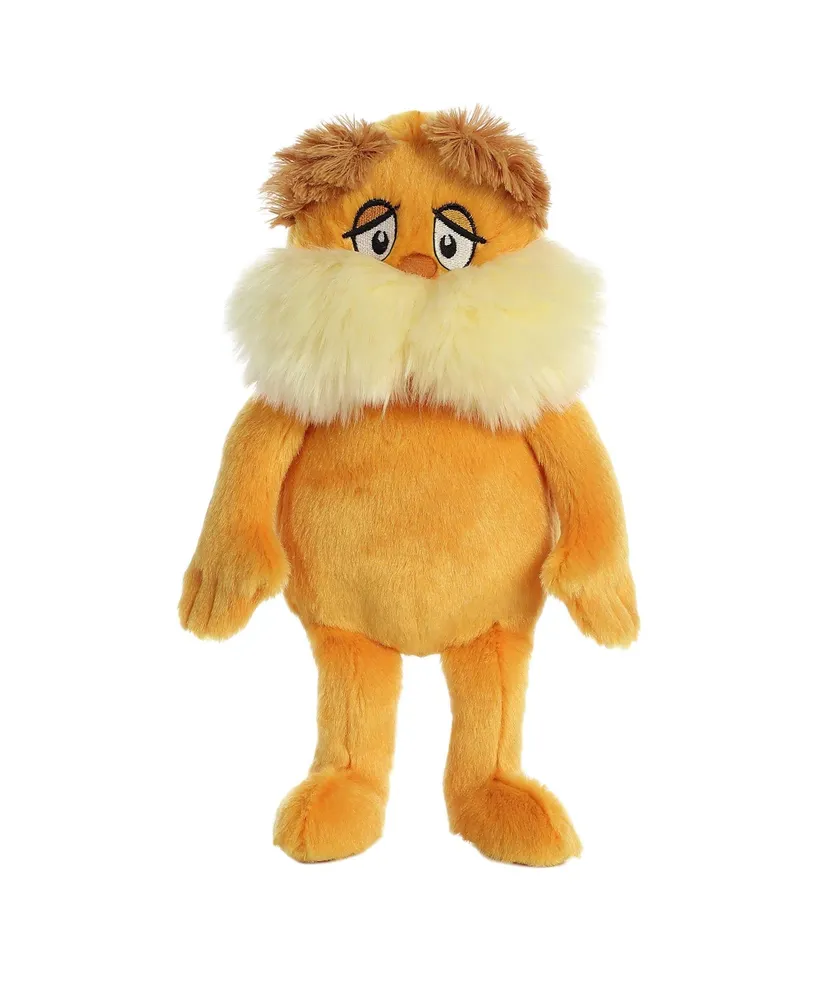 Aurora Medium The Lorax Dr. Seuss Whimsical Plush Toy Orange 12"