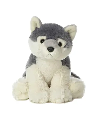 Aurora Medium Wolf Destination Nation Adventurous Plush Toy Gray 12"