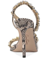 Jessica Simpson Women's Jaycin Barely-There Rhinestone Evening Sandals