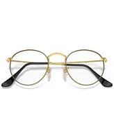 Ray-Ban Unisex Round Metal Optics Eyeglasses, RB3447V