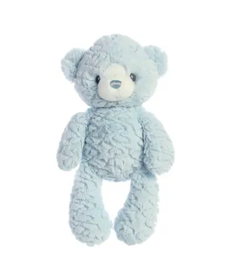 ebba Large Huggy Bear Snuggly Baby Plush Toy Blue 9"