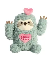 Aurora Medium Stuck On You Sloth Just Sayin' Witty Plush Toy Green 10"