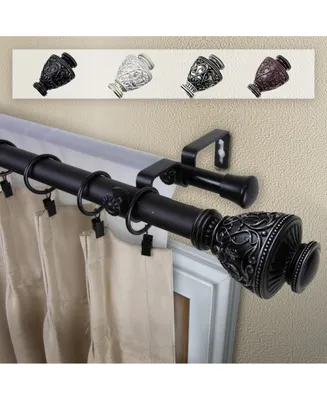 Veda 1" Double Curtain Rod 48-84"