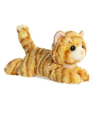 Aurora Small Ginger Cat Mini Flopsie Adorable Plush Toy Orange 8"