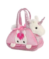 Aurora Small Peek-a-Boo Unicorn Fancy Pals Fashionable Plush Toy Multi-Color 7"