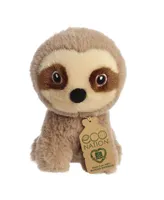 Aurora Mini Sloth Eco Nation Eco-Friendly Plush Toy Brown 5"