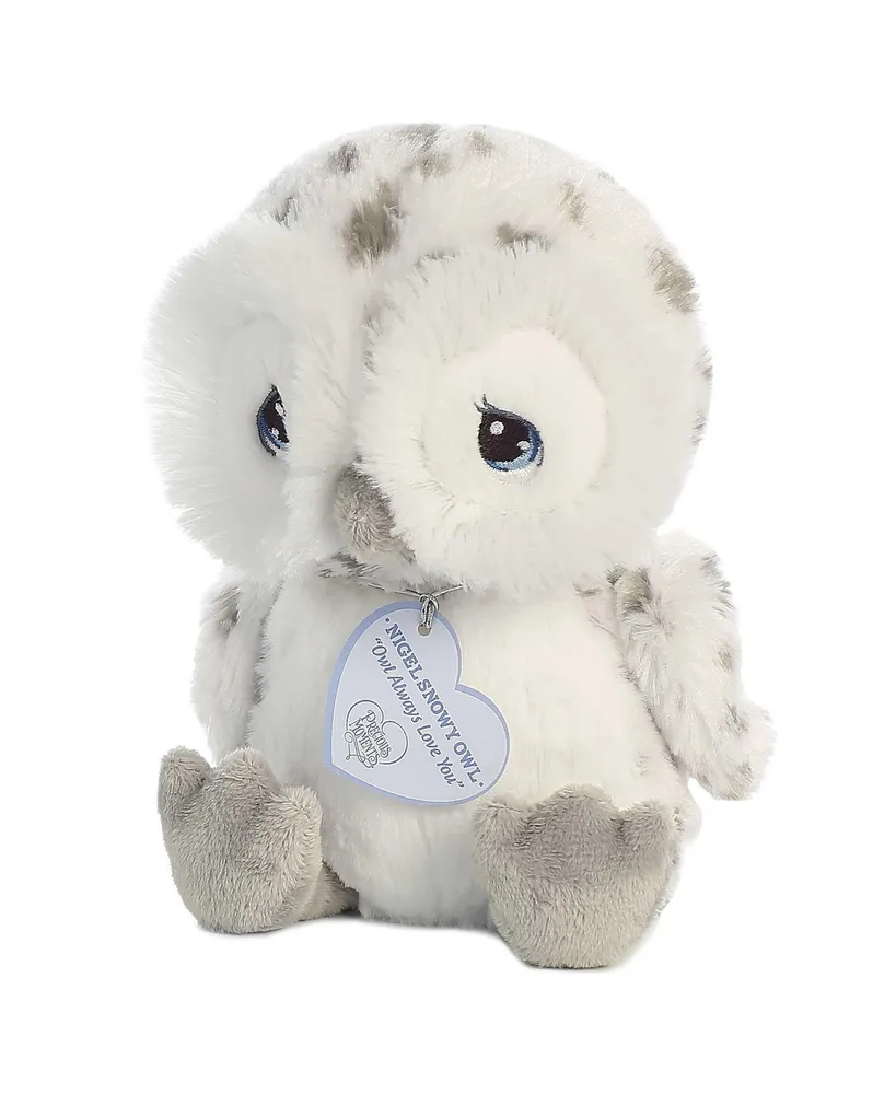 Aurora Small Nigel Snowy Owl Precious Moments Inspirational Plush Toy White