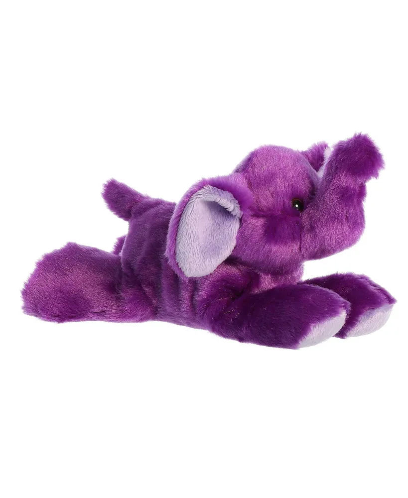 Aurora Small Violet Elephant Mini Flopsie Adorable Plush Toy Purple 8"