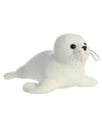 Aurora Large Harp Seal Destination Nation Adventurous Plush Toy White 13"