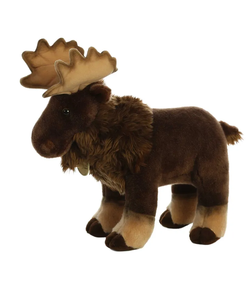 Aurora Large Moose Miyoni Adorable Plush Toy Brown 14"