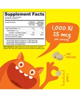 VitaWorks Kids Vitamin D 1,000 Iu Chewable Tablets - Bone Health And Immune Function - Tasty Natural Orange Flavor - 120 Chewables
