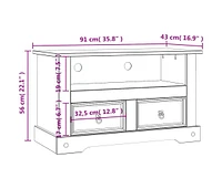 Tv Stand Mexican Pine Corona Range 35.8"x16.9"x22"