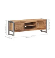 Tv Stand 47.2"x11.8"x15.7" Rough Mango Wood