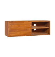 Wall-mounted Tv Stand 35.4"x11.8"x11.8" Solid Wood Teak