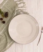 Euro Ceramica Neree 16 Piece Double Bowl Stoneware Reactive Glaze Dinnerware Set, Service for 4