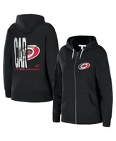 Women's Wear by Erin Andrews Black Carolina Hurricanes Sponge Full-Zip Hoodie