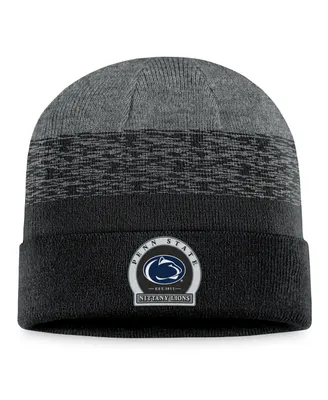 Men's Top of the World Heather Black Penn State Nittany Lions Frostbite Cuffed Knit Hat