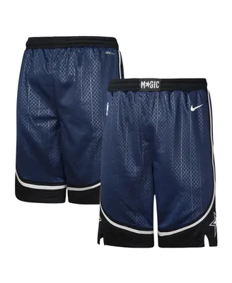 Big Boys Nike Navy Orlando Magic 2023/24 City Edition Swingman Performance Shorts