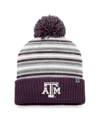 Men's Top of the World Maroon Texas A&M Aggies Dash Cuffed Knit Hat with Pom