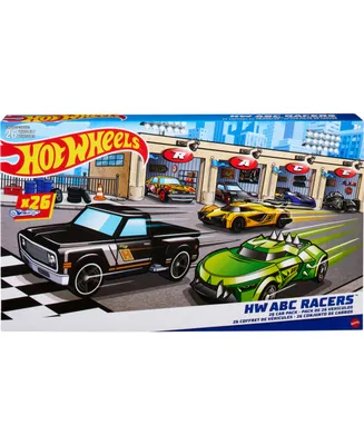 Hot Wheels Abc Racers, Set of 26 Hot Wheels Cars with Letters of The Alphabet - Multi