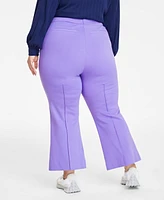 On 34th Trendy Plus Ponte Kick-Flare Ankle Pants, Regular and Short Length