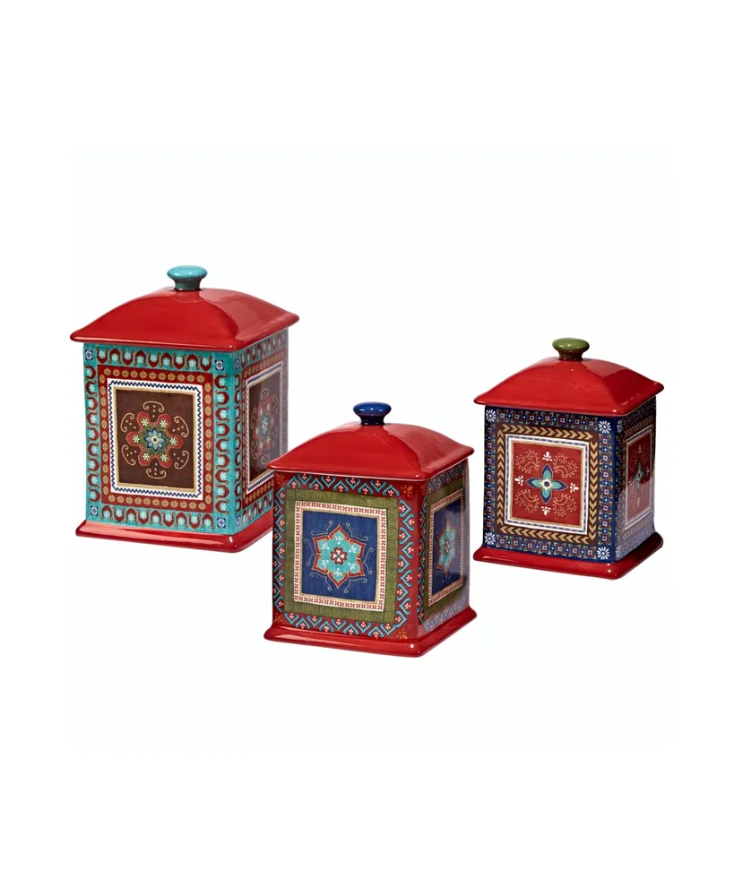 Certified International Monterrey 3-Pc. Canister Set