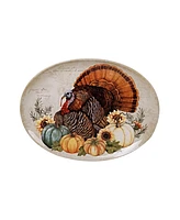 Certified International Autumn Fields Oval Turkey Platter