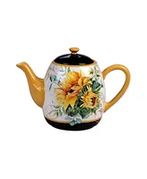 Certified International Sunflower Fields Teapot