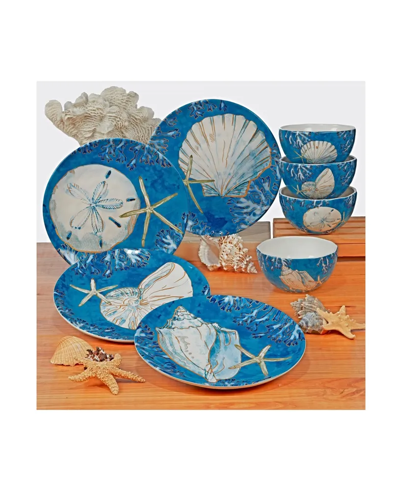 Playa Shells Set of 4 Ice Cream Bowl