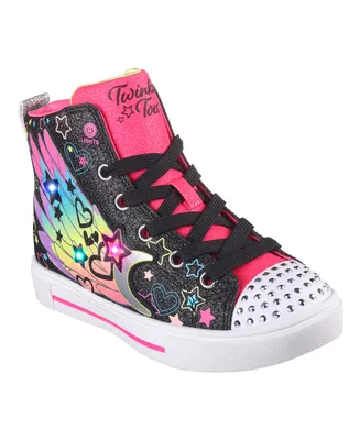 Skechers Little Girls Twinkle Toes- Twinkle Sparks - Galaxy Glitz Light-Up Casual Sneakers from Finish Line