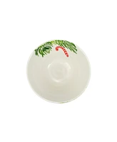 Vietri Nutcrackers Dinnerware Candy Cane Cereal Bowl