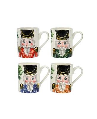 Vietri Nutcrackers Mugs, Set of 4