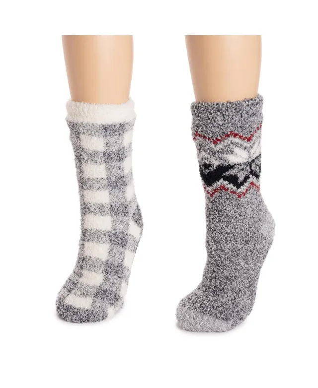 Muk Luks Women's 2 Pack Short Cabin Sock