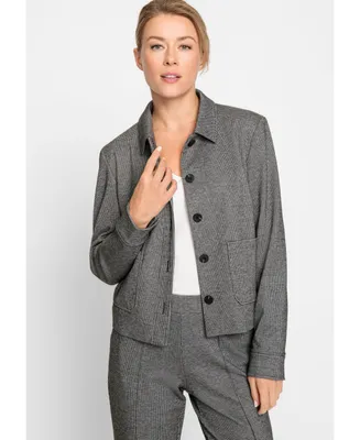 Olsen Women's Micro Houndstooth Jacket