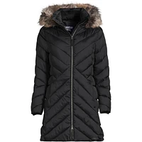 Lands' End Women's Tall Insulated Cozy Fleece Lined Winter Coat