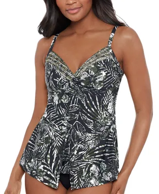 Miraclesuit Women's Dd Cup Zahara Love-Knot Tankini Top