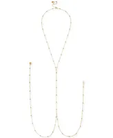 Oma The Label 18k Gold-Plated Dainty Bead Body Chain