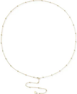 Oma The Label 18k Gold-Plated Dainty Bead Waist Chain