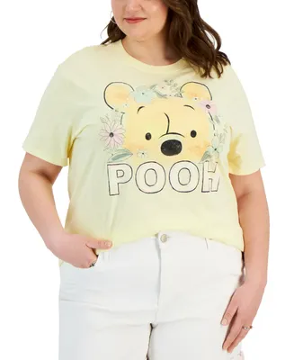 Disney Trendy Plus Pooh Floral Graphic T-Shirt