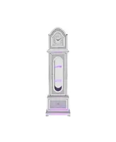 Simplie Fun Noralie Grandfather Clock with Led Mirrored & Faux Diamonds