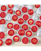 Big Dot Of Happiness New Year's Eve - Silver - Small Round Candy Stickers  Party Favor Labels - 324 Ct