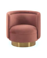 Peony 31" Fabric Brushed Legs with Upholstered Sofa Accent Chair