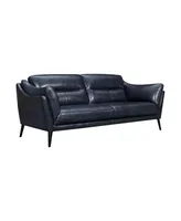 Franz 88" Modern Genuine Leather Sofa